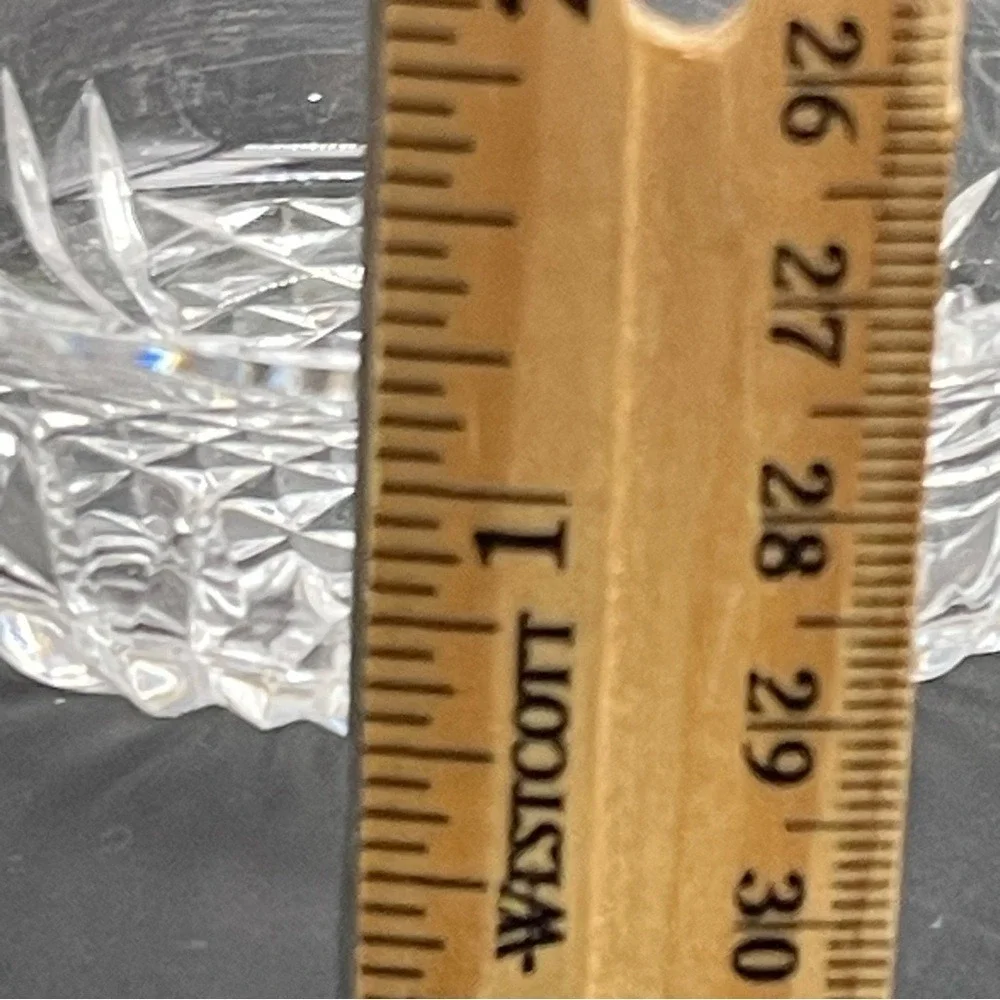 Astral Diamond Cut Bowl Full Lead Handmade Crystal Korea Clear‎ 3 Inch